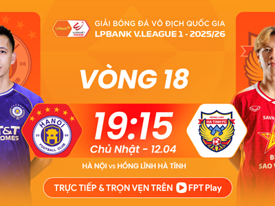 Link xem trực tiếp Hà Nội FC vs Hà Tĩnh, 19h15 ngày 12.4, vòng 18 V.League