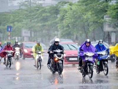 Thời tiết hôm nay 20.4: Hà Nội và các tỉnh Bắc tiếp tục mưa dông