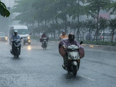 Thời tiết hôm nay 1.5: Cả nước có mưa dông trên diện rộng