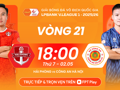 Link xem trực tiếp Hải Phòng vs CAHN, 18h00 ngày 2.5 - vòng 21 V.League