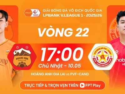 Link xem trực tiếp HAGL vs PVF-CAND, 17h00 ngày 10.5 - vòng 22 V.League
