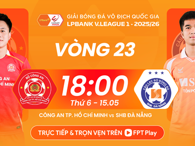 Link xem trực tiếp CA TP.HCM vs Đà Nẵng, 18h00 ngày 15.5, vòng 23 V.League