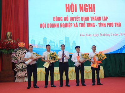 Phú Thọ: Thành lập Hội Doanh nghiệp Thổ Tang, bước đệm vững chắc cho kinh tế tư nhân