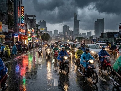 Thời tiết hôm nay 31.5: TP. Hồ Chí Minh và các tỉnh Nam Bộ mưa to đến rất to