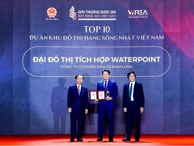 Waterpoint được vinh danh Top 10 khu đô thị đáng sống nhất Việt Nam