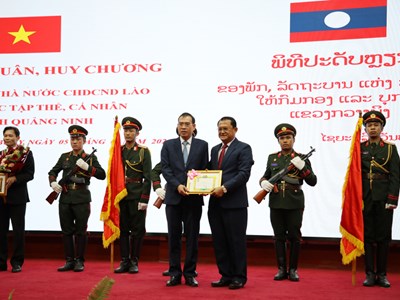Quảng Ninh: Đón nhận Huân chương Lao động hạng Nhất của nước Cộng hòa Dân chủ Nhân dân Lào