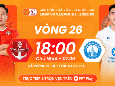 Link xem trực tiếp Hải Phòng vs Nam Định, 18h00 ngày 7.6 - vòng 26