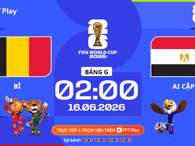 Link xem trực tiếp Bỉ vs Ai Cập, 2h00 ngày 16.6 - bảng G World Cup 2026