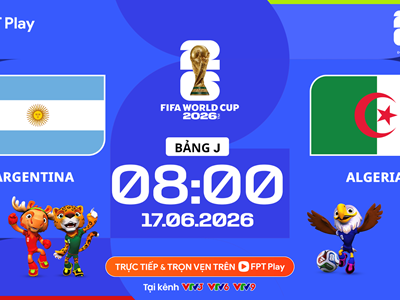 Link xem trực tiếp Argentina vs Algeria, 8h00 ngày 17.6 - bảng J World Cup 2026