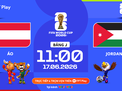 Link xem trực tiếp Áo vs Jordan, 11h00 ngày 17.6 - bảng J World Cup 2026