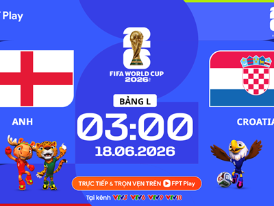Link xem trực tiếp Anh vs Croatia, 3h00 ngày 18.6 - bảng L World Cup 2026