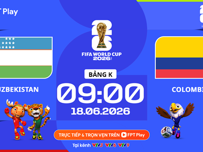 Link xem trực tiếp Uzbekistan vs Colombia, 9h00 ngày 18.6 - bảng K World Cup 2026 