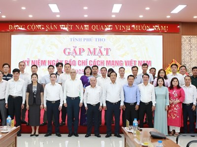 Phú Thọ gặp mặt các cơ quan báo chí nhân kỷ niệm 101 năm Ngày Báo chí cách mạng Việt Nam