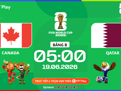 Link xem trực tiếp Canada vs Qatar, 5h00 ngày 19.6 - bảng B World Cup 2026