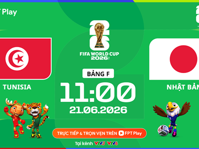 Link xem trực tiếp Tunisia vs Nhật Bản, 11h00 ngày 21.6 - bảng F World Cup 2026