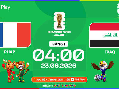 Link xem trực tiếp Pháp vs Iraq, 4h00 ngày 23.6 - bảng I World Cup 2026