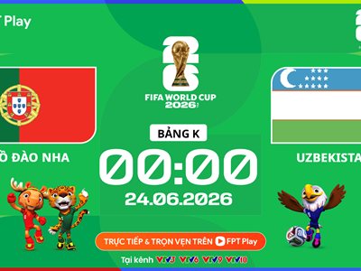 Link xem trực tiếp Bồ Đào Nha vs Uzbekistan, 0h00 ngày 24.6 - bảng K World Cup 2026