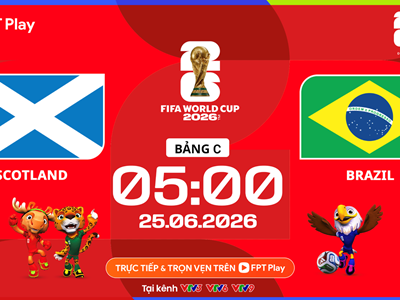 Link xem trực tiếp Scotland vs Brazil, 5h00 ngày 25.6 - bảng C World Cup 2026