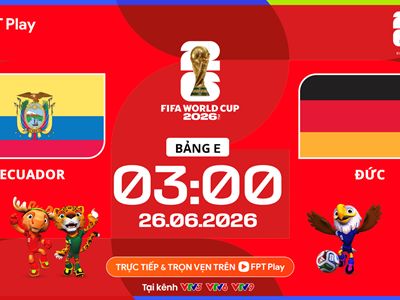 Link xem trực tiếp Ecuador vs Đức, 3h00 ngày 26.6 - bảng E World Cup 2026