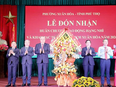 Phú Thọ: Phường Xuân Hòa đón nhận Huân chương Lao động hạng Nhì, khai mạc Tuần lễ Du lịch năm 2026