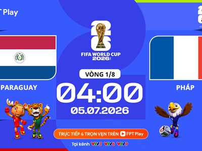 Link xem trực tiếp Paraguay vs Pháp, 4h00 ngày 5.7 - vòng 1/8 World Cup 2026