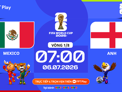 Link xem trực tiếp Mexico vs Anh, 7h00 ngày 6.7 - vòng 1/8 World Cup 2026