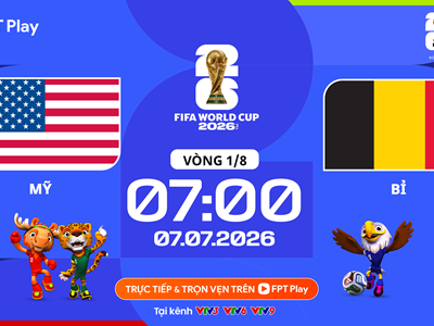 Link xem trực tiếp Mỹ vs Bỉ, 7h00 ngày 7.7 - vòng 1/8 World Cup 2026