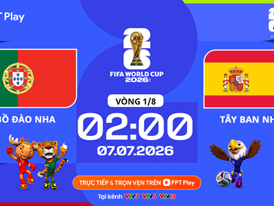 Link xem trực tiếp Bồ Đào Nha vs Tây Ban Nha, 2h00 ngày 7.7 - vòng 1/8 World Cup 2026