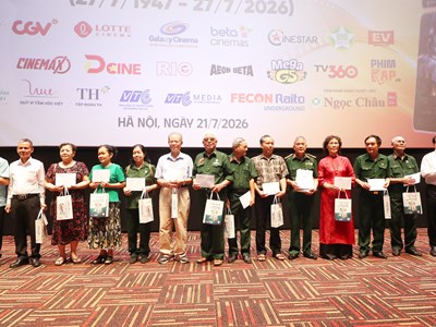 Toàn quốc khởi chiếu Tuần phim kỷ niệm 79 năm Ngày Thương binh - Liệt sĩ