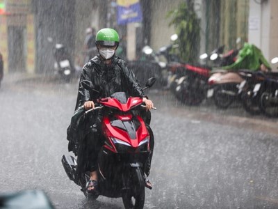Thời tiết hôm nay 24.7: Hà Nội mưa to đến rất to