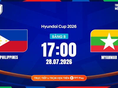 Link xem trực tiếp Philippines vs Myanmar, 17h00 ngày 28.7 - bảng B ASEAN Cup 2026