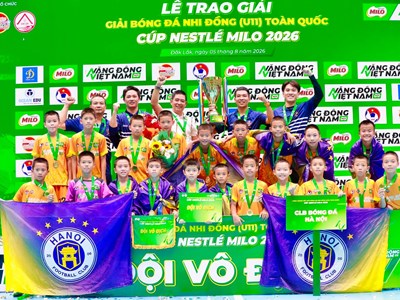 U11 CLB Bóng đá Hà Nội: Chiếc cúp vô địch của cả hệ thống