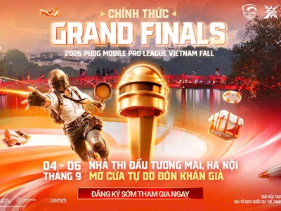 Hà Nội đăng cai Chung kết Tổng Giải đấu 2026 PUBG Mobile Pro League Vietnam Fall 2026