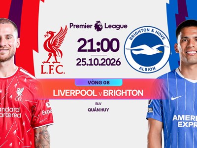 Nhận định trận đấu Liverpool vs Brighton, 21h00 ngày 25.10: Anfield chưa mở hội