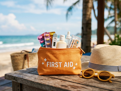 Chia sẻ túi thuốc “vạn năng” khi đi chơi: Chỉ 5 phút chuẩn bị, cứu cả kỳ nghỉ lễ khỏi “thảm họa” con “ốm“