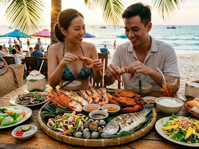 Ăn hải sản hai bữa liên tiếp, kỳ nghỉ lễ coi như kết thúc sớm
