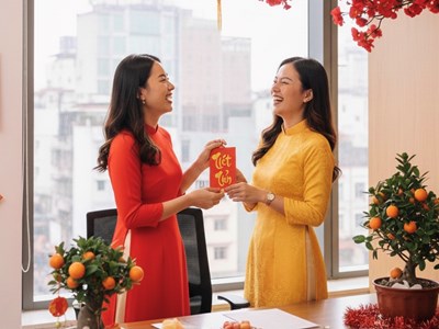 5 cách trang trí văn phòng đón Tết Bính Ngọ 2026 vừa sang vừa hiện đại