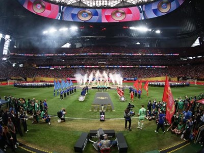 Sân khấu công nghệ Atlanta sẵn sàng cho trận bán kết World Cup 2026 
