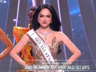 Hương Giang giành Á hậu 2 Miss Grand All Stars 2026