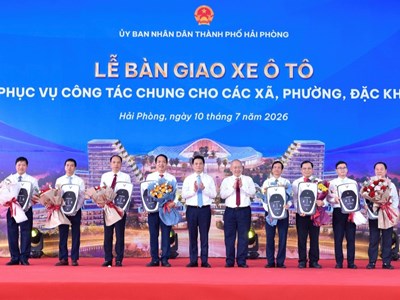 Hải Phòng cấp gần 100 ô tô phục vụ chính quyền cơ sở
