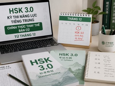 Kỳ thi năng lực tiếng Trung HSK 3.0 thay thế bản cũ từ tháng 12