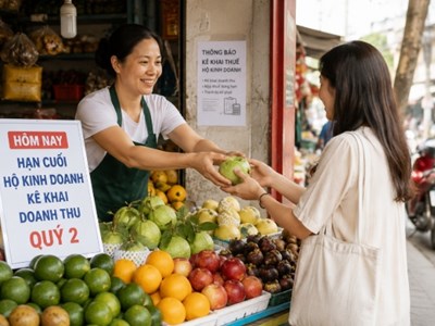 Hộ kinh doanh “chạy nước rút” kê khai doanh thu quý 2