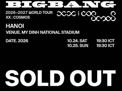Vé ưu tiên Concert BIGBANG tại Hà Nội “cháy” sau 2 giờ