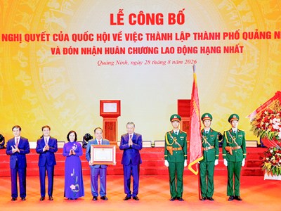 Tổng Bí thư, Chủ tịch nước Tô Lâm dự Lễ công bố tỉnh Quảng Ninh lên thành phố