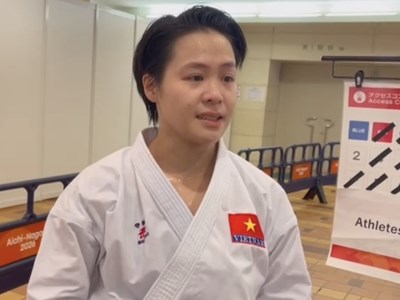 Trung sĩ Nguyễn Ngọc Trâm “bắn” tiếng Anh như gió, nghẹn ngào ôm HCV ASIAD