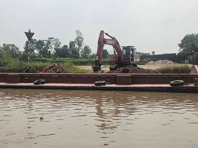 Hải Phòng: Hai bến bãi bị lập biên bản vi phạm hành chính