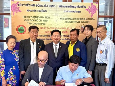 Xây dựng Nhà đa năng  thuộc dự án mở rộng Khu di tích Chủ tịch Hồ Chí Minh tại Thái Lan