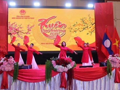 Xuân Quê hương 2026: Thắm đượm tình hữu nghị Việt – Lào  