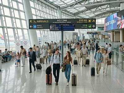 Sân bay Incheon dẫn đầu thế giới về lượng hành khách quốc tế