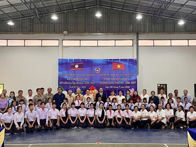 Gần 1.000 học sinh Trường Hữu nghị Lào - Việt Nam tại Savannakhet bước vào năm học mới
